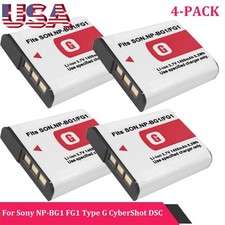 New 4X NP-BG1/FG1 Battery for Sony CyberShot DSC-W220 DSC-W230 DSC-W270 DSC-W290