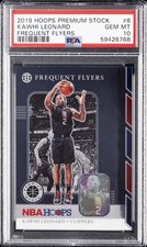 2019 PANINI HOOPS PREMIUM STOCK FREQUENT FLYERS #8 KAWHI LEONARD PSA 10