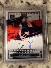 2023 Panini WWE Impeccable Cora Jade Stainless Stars On Card Auto 6/99 SP