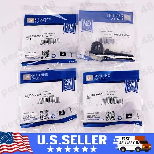 4 Pcs 13540601 Genuine OEM GM TPMS Tire Pressure Sensor for GMC Trucks & Vans - Picture 1 of 4