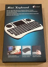 Tickbox Mini Portable Wireless Keyboard Mouse Combo Xbox 360 PS3 PCs Smart TVs