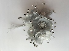 6 Pearls Small Artificial  Flowers Stamens Wedding Scrap booking Craft 