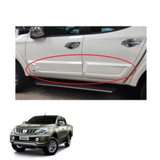 Mitsubishi L200 Triton 2015 16 17 fit Body Cladding Set Trim Guard White 4 Doors