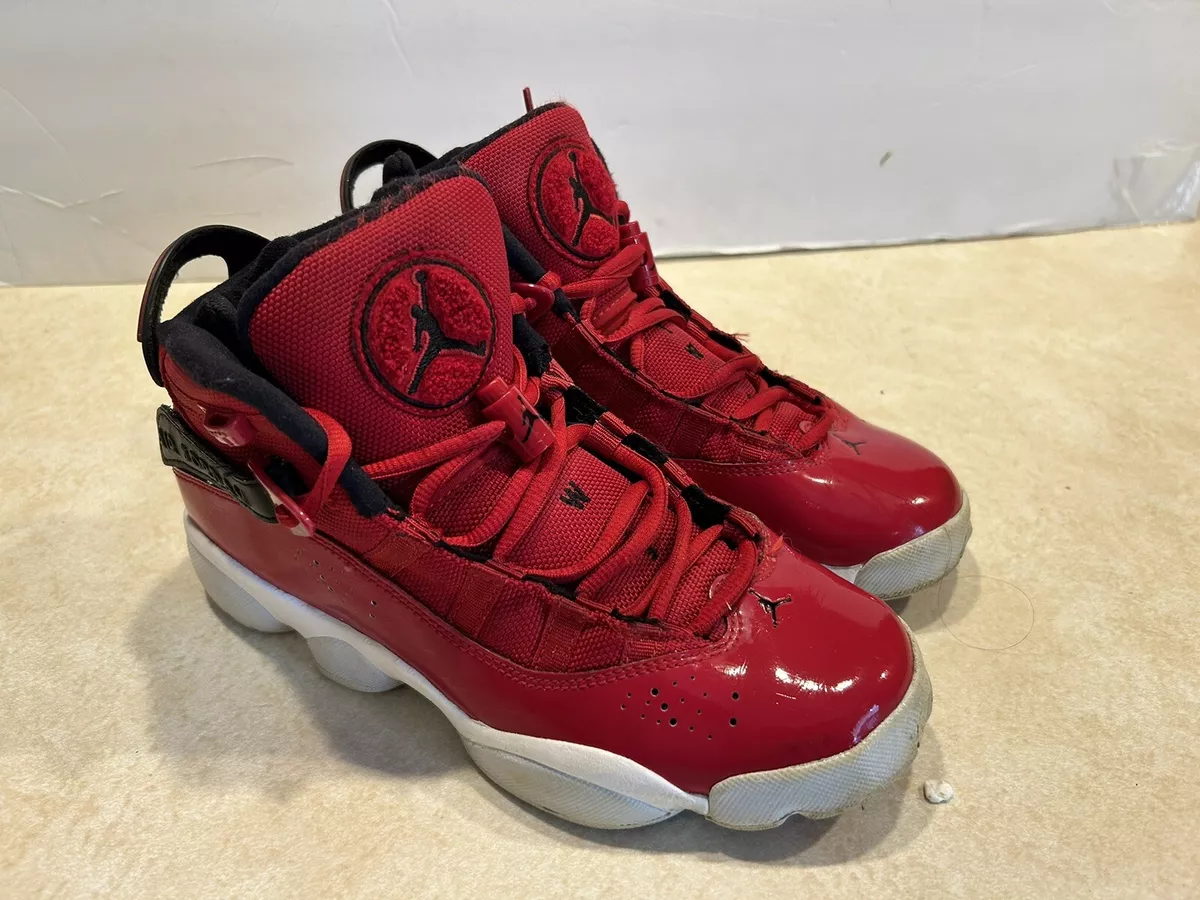 Jordan 6 Rings Black Gym Red White