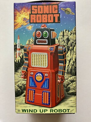 Masudaya Sonic Robot  The Gang of Five  Wind-Up Robot- 1997 - Made in Japan -MIB