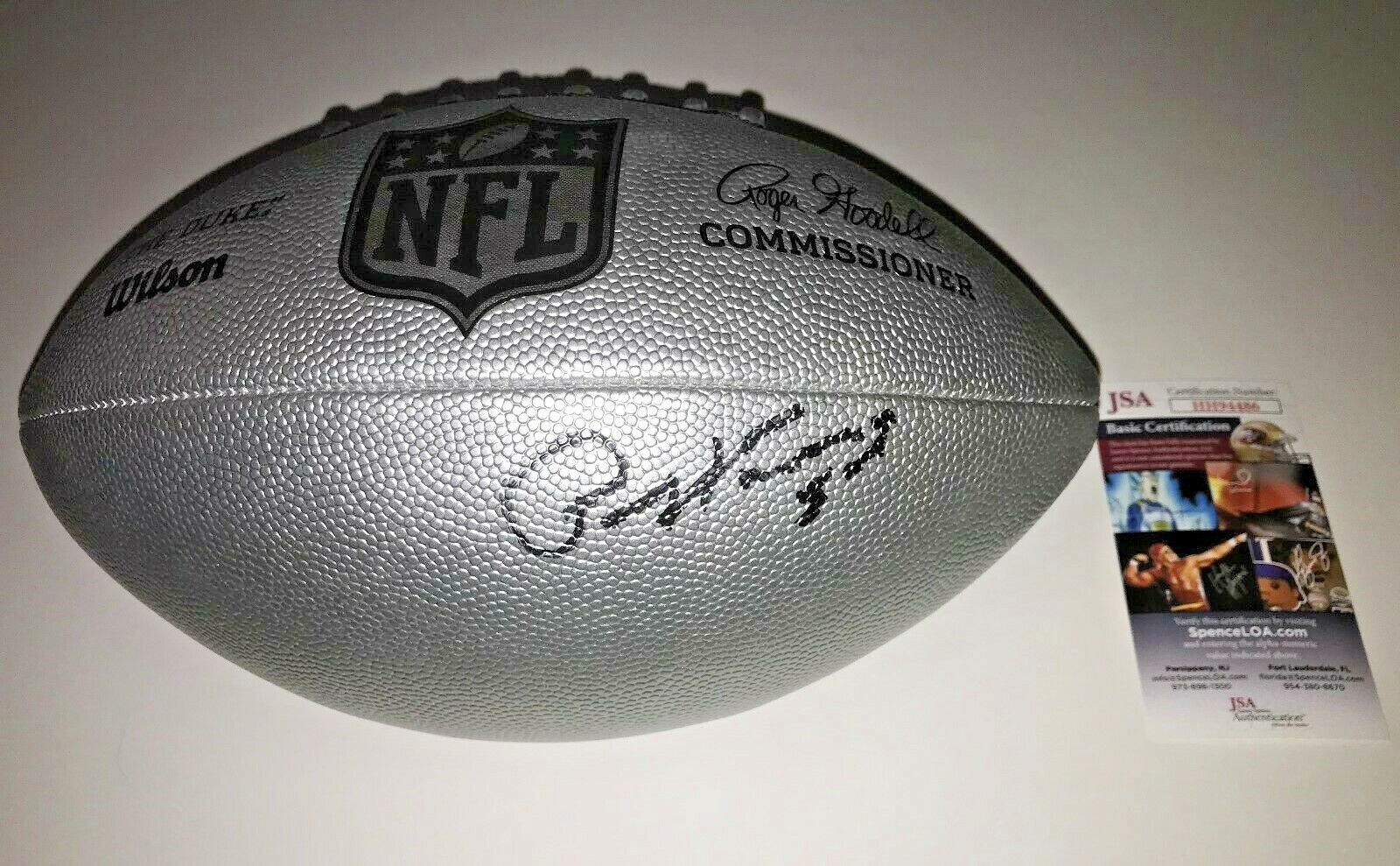 Paul Hornung Autographed Signed Green Bay Packers THE DUKE NFL FOOTBALL JSA COA 