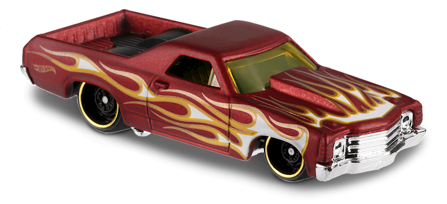 Hot Wheels Red Chevrolet '71 El Camino Kids Model Diecast Toy Cars