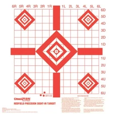 CHAMPION SHOOTING TARGETS REDFIELD SIGHT-IN 100 PACK, 10 PACKS OF 10 (CHA47388)