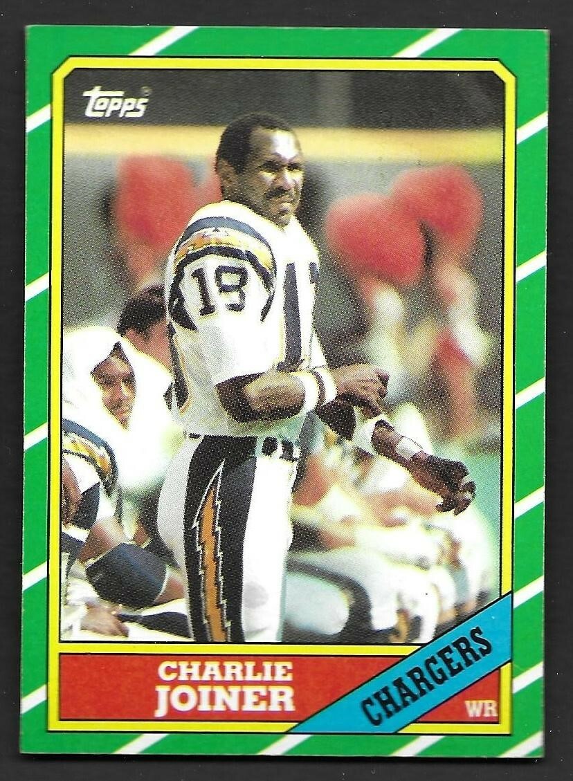 1986 Topps #236 Charlie Joiner San Diego Chargers HOF