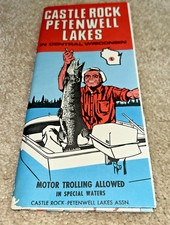1968 CASTLE ROCK PETENWELL LAKES Brochure / Guide / Map / Advertisements