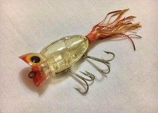 FRED ARBOGAST  HULA POPPER clear C Old Lure Ship From Japan