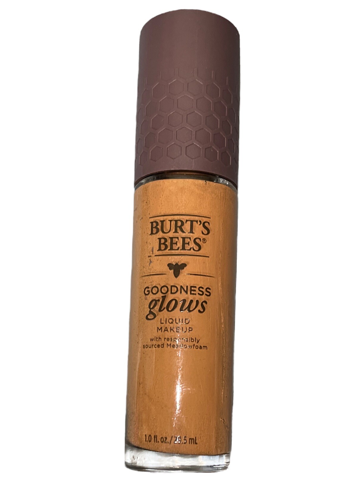 BURT'S BEES Goodness Glows Liquid Makeup Foundation 1060 CHESTNUT 1 oz
