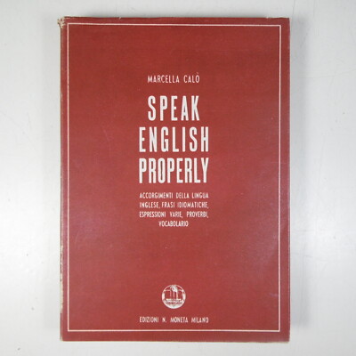D817 SPEAK ENGLISH CORRECTLY MARCELLA CALò MÜNZAUSGABE MAILAND 1945