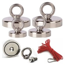FISHING MAGNET UPTO 1000 LBS PULL FORCE HEAVY DUTY STRONG NEODYMIUM MAGNET