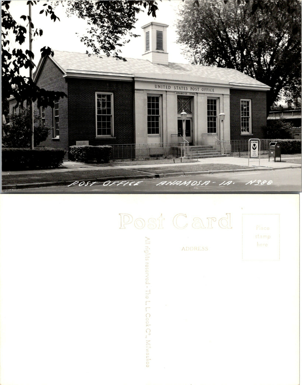 Anamosa IA Iowa Post Office RPPC Postcard Unused MP013 eBay