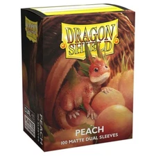 Dragon Shields: (100 Sleeves) Standard Matte Dual Peach Arcane Tinman ATM15053