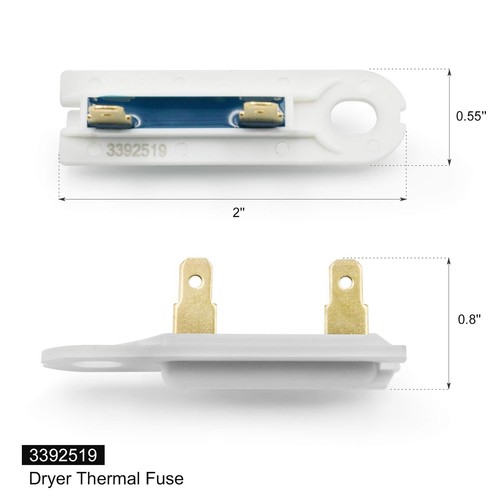3977393 & 3392519 Dryer Thermal Fuse & 3977767 Dryer High Limit Thermostat & ... - Picture 6 of 6
