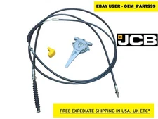 Genuine JCB Throttle Cable Assy. With Lever (Part No. 910/45400)