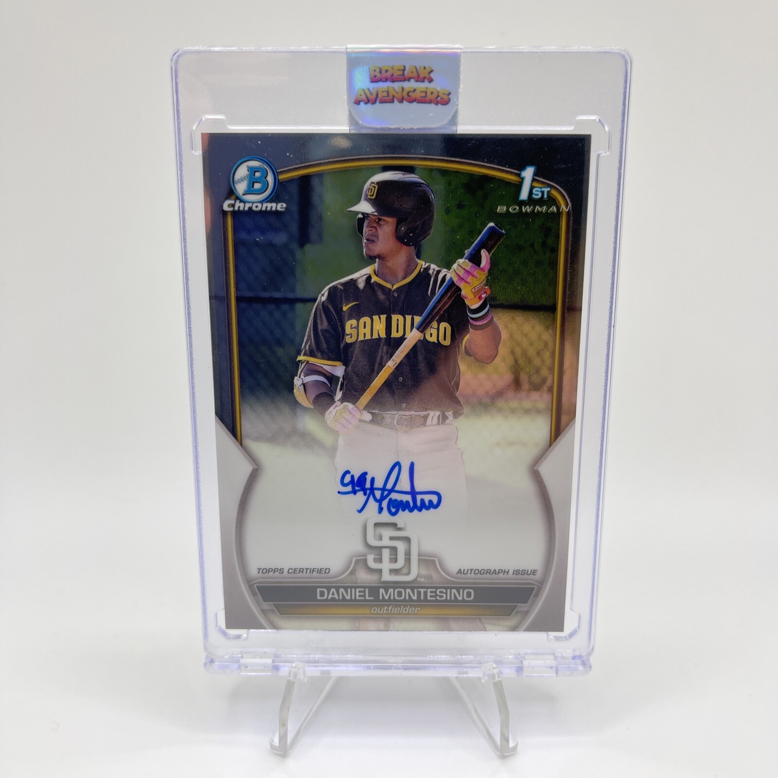 2023 Bowman Chrome 1st Daniel Montesino San Diego Padres Auto #CPA-DM