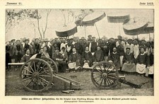 China Belgische Feldgesch&uuml;tze f&uuml;r den Vizek&ouml;nig Chang-Chi-Tang Bild von 1899