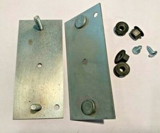 70-74 Cuda Challenger Muffler Trunk Plate Set With Oem Nuts