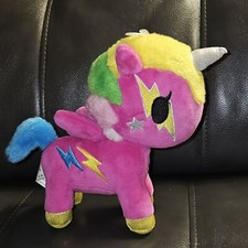 Aurora World Tokidoki Unicorno Pink Comet Plush Brightly Colored Unicorn 2017 7"