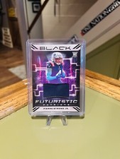 2022 Panini Black Pierre Strong Jr Futuristic Patch #’d /125 Patriots RC