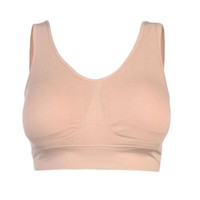  Womens Ladies Sports Sleep Comfort Bras Full Cup Non-Wired Seamless Soft 1 Pack