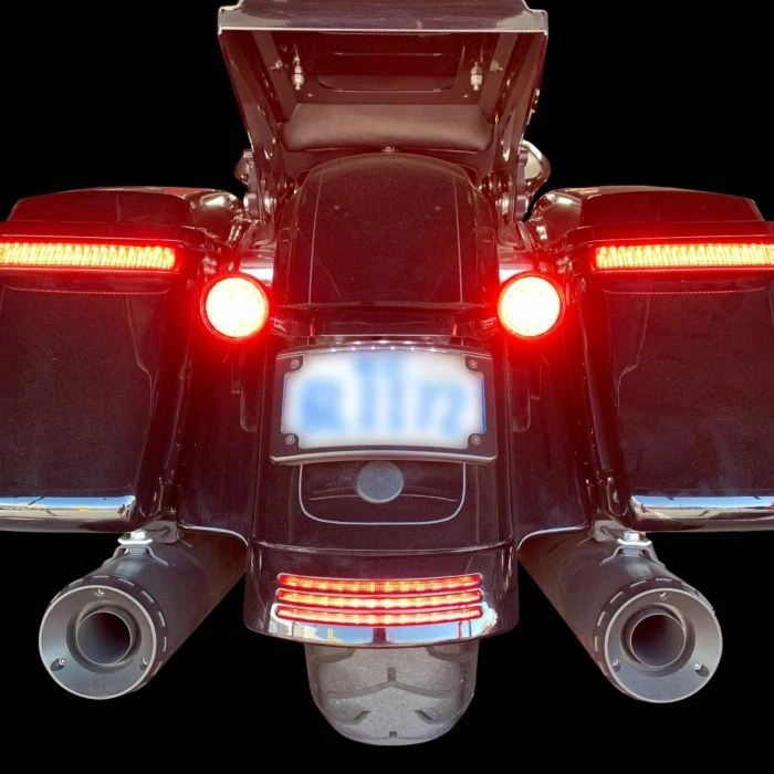 Custom Dynamics Tri-Bar LED Fender Tip Running/brake light Smoke Lens  - Image 4 of 4