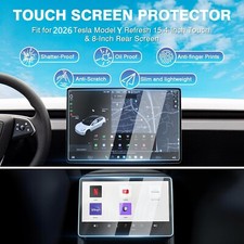 2 PCS Tempered Glass Screen Protector for Tesla Model Y 2025/2026 Accessories