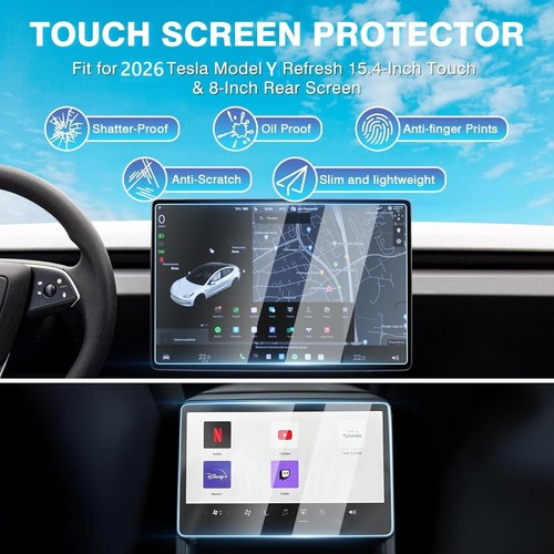 (2 PCS) Tempered Glass Screen Protector for Tesla Model Y 2025/2026 Accessories - 第 1/6 張圖片