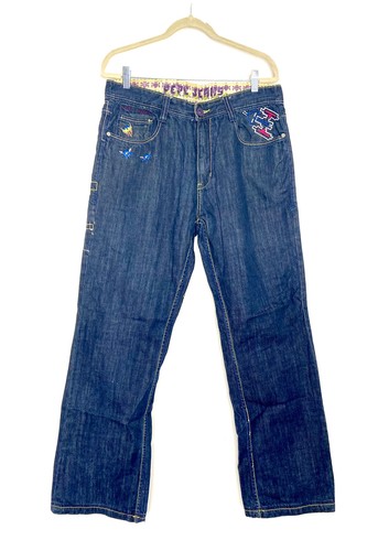 VTG Pepe Jeans Men's Straight Dark Wash 