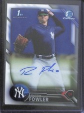 2016 Bowman Chrome Autograph #BCAP-DFO Dustin Fowler