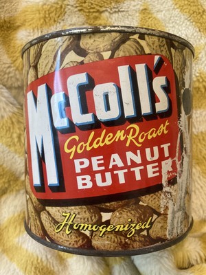 mccolls tobacco prices VINTAGE McCOLLS GOLDEN ROAST PEANUT BUTTER TIN VANCOUVER BC CANADA Retro  Tin