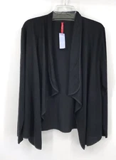 Ruby Ribbon Women Black Cardigan 3XL Long Sleeve