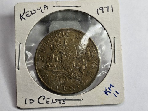 World Coins - Kenya 1971 10 Cents Coin KM# 11