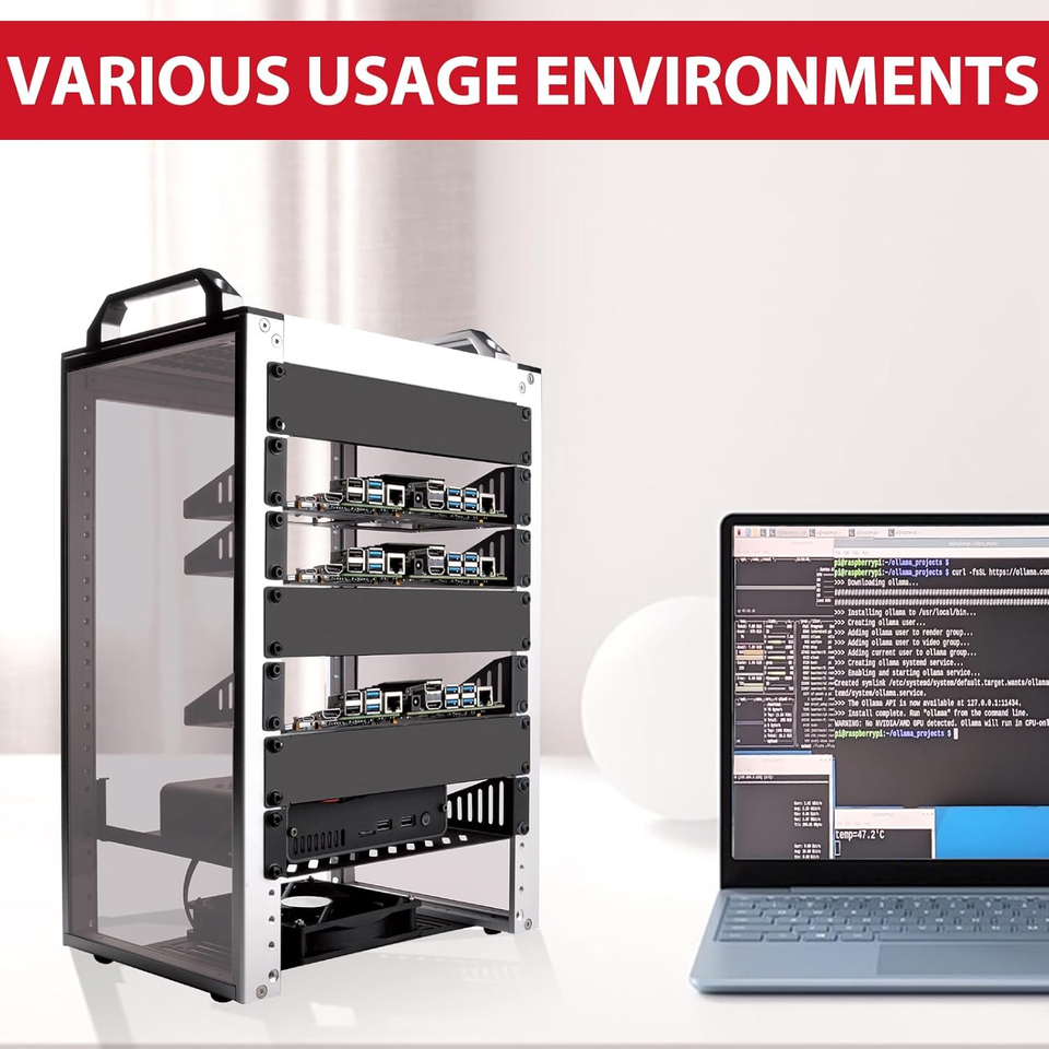8U Server Cabinet, 10 Inch Server Rack for Network, Servers, Audio, and ...