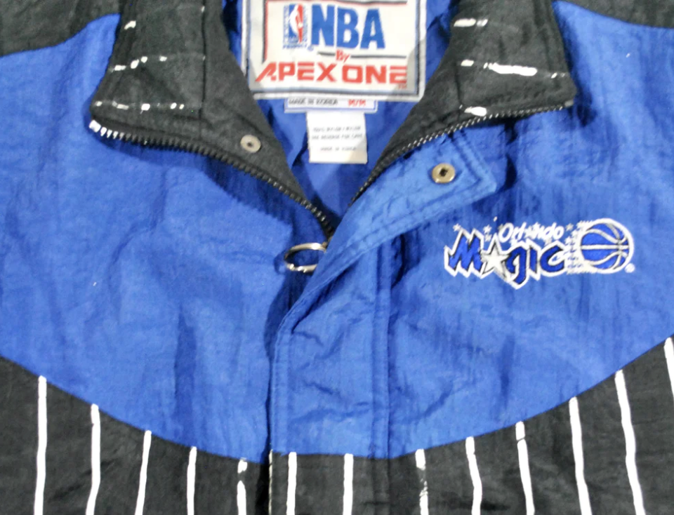 Vintage Orlando Magic Apex 90s NBA Basketball Zip Black Jacket