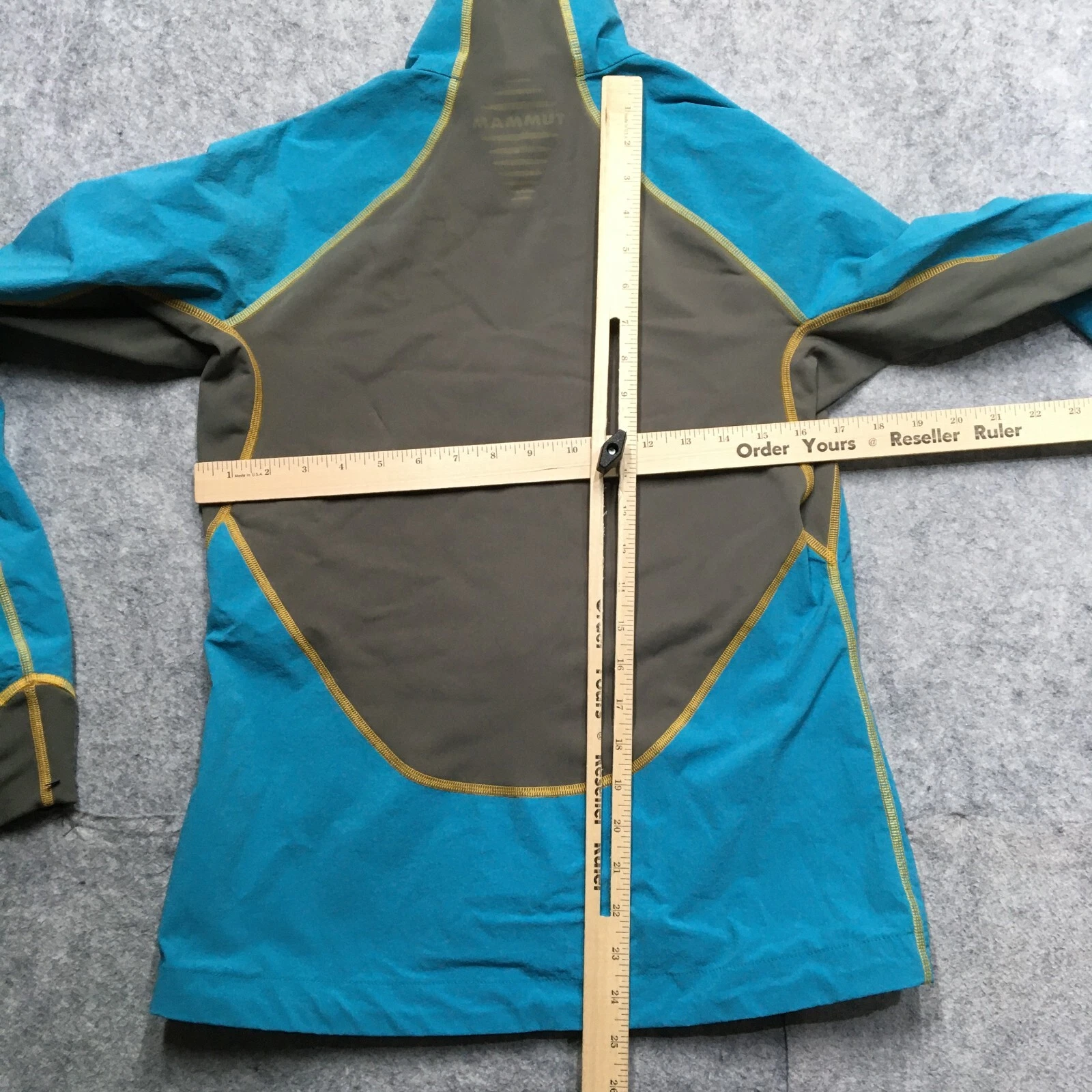 Mammut Softech Softshell Wind Jacket Womens Medium M Blue Climbing Full ...
