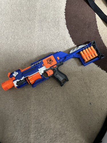 Nerf N-Strike Elite Stockade Motorised Blaster With Darts Tested Working - Picture 2 of 3