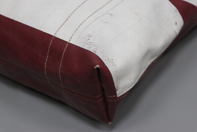 FREITAG F74 BOB Vintage White/Burgundy Used Pvc Crossbody Tote bag