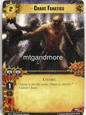Warhammer 40000 Conquest LCG - Chaos Fanatics  #090 - Base Set