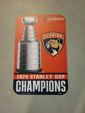 Florida Panthers 2024 Stanley Cup Champions Stanley Cup 11x17 Plastic Sign