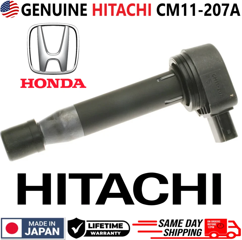 GENUINE HITACHI HONDA x6 Ignition Coils For 1999-2010 Honda & Acura, CM11-207A - Image 2 of 4