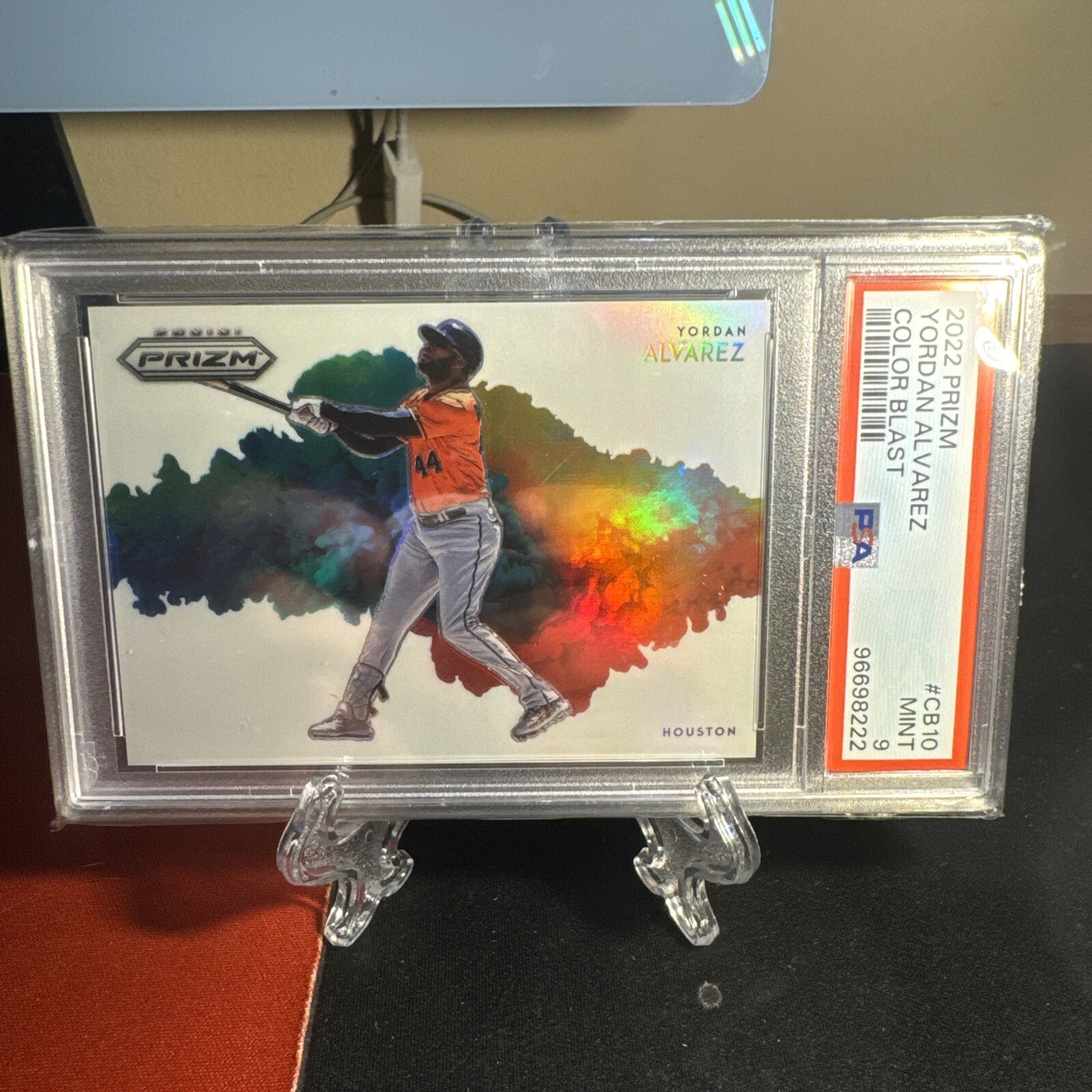 2022 Panini Prizm - Yordan Alvarez - Color Blast Case Hit PSA 9