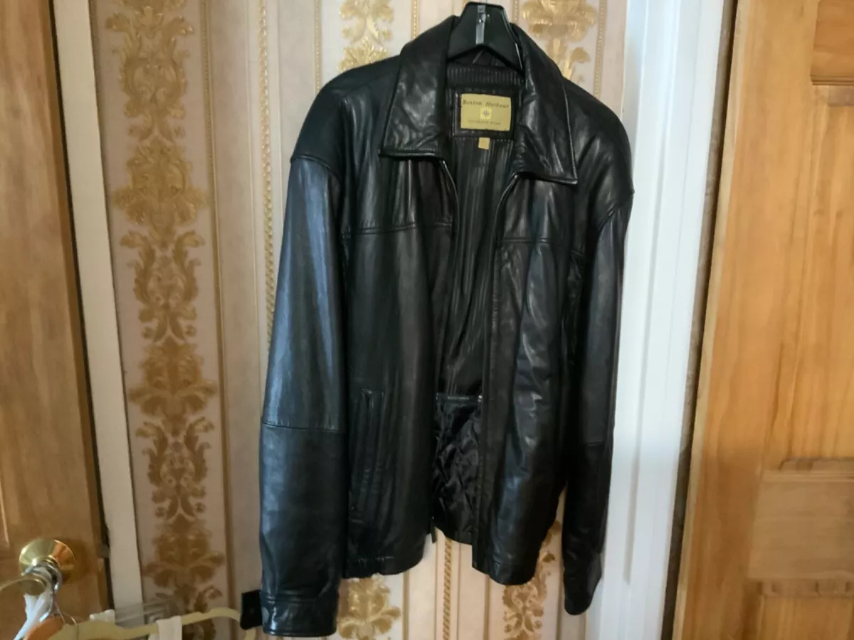 MEN'S LEATHER JACKET “BOSTON HARBOUR OUTDOOR WEAR “ SIZE |