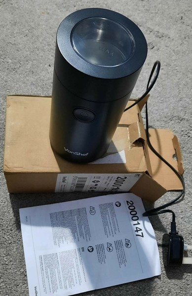 VonShef 150W Coffee Grinder - Black Photo Related