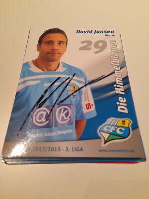 Signierte AK David Jansen Chemnitzer FC NEU