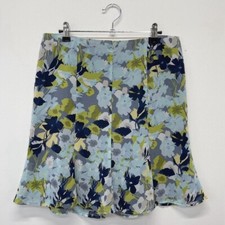 Y2K Old Navy Blue Floral Skirt Size 4