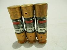 NEW LOT OF 3 BUSSMANN FUSETRON FRN-R-5 5A/AMP FUSE